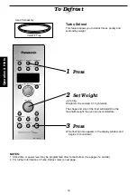 Предварительный просмотр 18 страницы Panasonic NN-C2003S Operating Manual