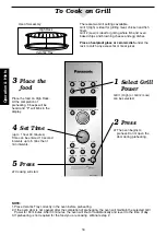 Предварительный просмотр 20 страницы Panasonic NN-C2003S Operating Manual