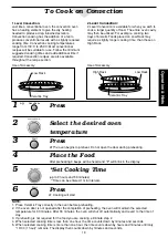 Предварительный просмотр 21 страницы Panasonic NN-C2003S Operating Manual