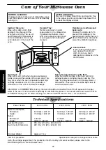 Предварительный просмотр 32 страницы Panasonic NN-C2003S Operating Manual