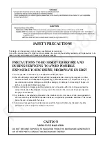 Preview for 2 page of Panasonic NN-C69KSMEPG Service Manual