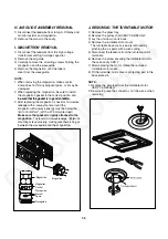 Preview for 17 page of Panasonic NN-C69KSMEPG Service Manual