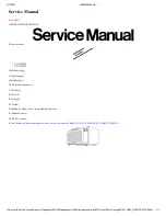 Panasonic NN-C784MF Service Manual preview