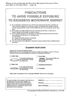 Preview for 2 page of Panasonic NN-C867 Operating Instructions Manual