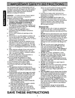 Preview for 4 page of Panasonic NN-C867 Operating Instructions Manual