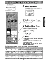 Preview for 15 page of Panasonic NN-C867 Operating Instructions Manual