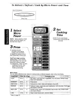 Preview for 15 page of Panasonic NN-C888W Operation Manual