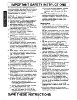 Preview for 4 page of Panasonic NN-C980B, NN-C988B Operating Instructions Manual