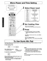 Preview for 12 page of Panasonic NN-C980B, NN-C988B Operating Instructions Manual