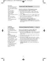 Preview for 80 page of Panasonic NN-CD545B Operating Instructions And Cookery Book