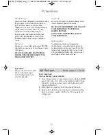 Preview for 81 page of Panasonic NN-CD545B Operating Instructions And Cookery Book