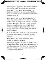 Preview for 4 page of Panasonic NN-CD565B Operating Instructions Manual