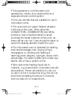 Preview for 8 page of Panasonic NN-CD565B Operating Instructions Manual