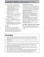 Preview for 9 page of Panasonic NN-CD58JS Operating Instruction And Cook Book