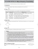 Preview for 20 page of Panasonic NN-CD58JS Operating Instruction And Cook Book