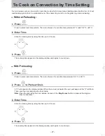 Preview for 27 page of Panasonic NN-CD58JS Operating Instruction And Cook Book