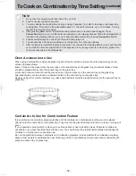 Preview for 32 page of Panasonic NN-CD58JS Operating Instruction And Cook Book