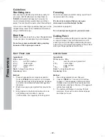 Preview for 92 page of Panasonic NN-CD58JS Operating Instruction And Cook Book