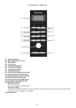 Preview for 8 page of Panasonic NN-CD671M Operating Instruction And Cook Book