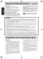 Preview for 7 page of Panasonic NN-CD87 Operating Instruction And Cook Book