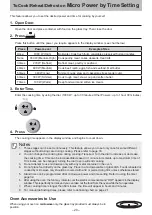 Preview for 20 page of Panasonic NN-CD87KS Operating Instruction And Cook Book