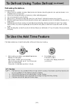 Preview for 23 page of Panasonic NN-CD87KS Operating Instruction And Cook Book