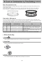 Preview for 29 page of Panasonic NN-CD87KS Operating Instruction And Cook Book