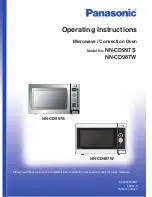 Panasonic NN-CD987W Operating Instructions Manual preview