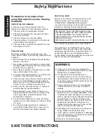 Preview for 4 page of Panasonic NN-CD987W Operating Instructions Manual