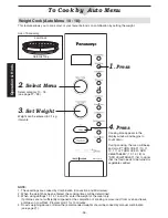 Preview for 28 page of Panasonic NN-CD987W Operating Instructions Manual