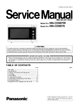 Preview for 1 page of Panasonic NN-CD987W Service Manual