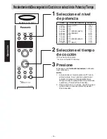 Preview for 14 page of Panasonic NN-CD989S Instrucciones De Operación