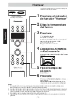 Preview for 16 page of Panasonic NN-CD989S Instrucciones De Operación