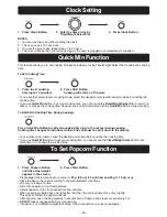 Preview for 10 page of Panasonic NN-CD989S Operating Instructions Manual