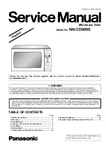 Предварительный просмотр 1 страницы Panasonic NN-CD989S Service Manual