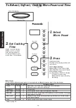 Preview for 16 page of Panasonic NN-CD997S1 Operating Instructions Manual