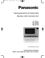 Предварительный просмотр 1 страницы Panasonic NN-CF750W Operating Instructions And Cookery Book