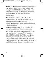 Предварительный просмотр 8 страницы Panasonic NN-CF750W Operating Instructions And Cookery Book