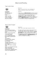 Preview for 92 page of Panasonic NN-CF760M Operating Instructions And Cookery Book