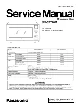 Preview for 1 page of Panasonic NN-CF770M CPH Service Manual