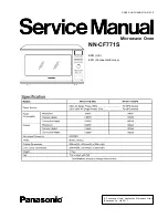 Panasonic NN-CF771S Service Manual preview