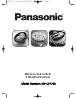 Preview for 1 page of Panasonic NN-CF778S Cookery Book & Operating Instructions