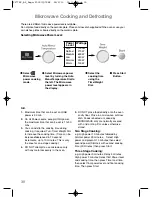 Preview for 32 page of Panasonic NN-CF778S Cookery Book & Operating Instructions