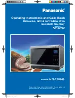 Preview for 1 page of Panasonic NN-CF874B Operating Instruction And Cook Book