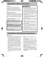 Preview for 5 page of Panasonic NN-CF874B Operating Instruction And Cook Book