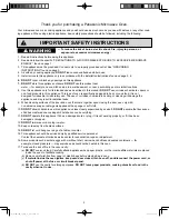 Preview for 4 page of Panasonic NN-CF876S Operating Instructions Manual