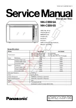 Panasonic NN-CS596A Service Manual preview