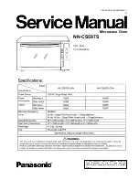 Preview for 1 page of Panasonic NN-CS597S APH Service Manual