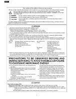 Preview for 2 page of Panasonic NN-CS597S APH Service Manual