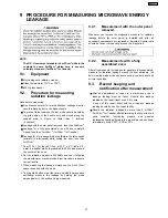 Preview for 27 page of Panasonic NN-CS597S APH Service Manual